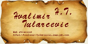 Hvalimir Tularčević vizit kartica